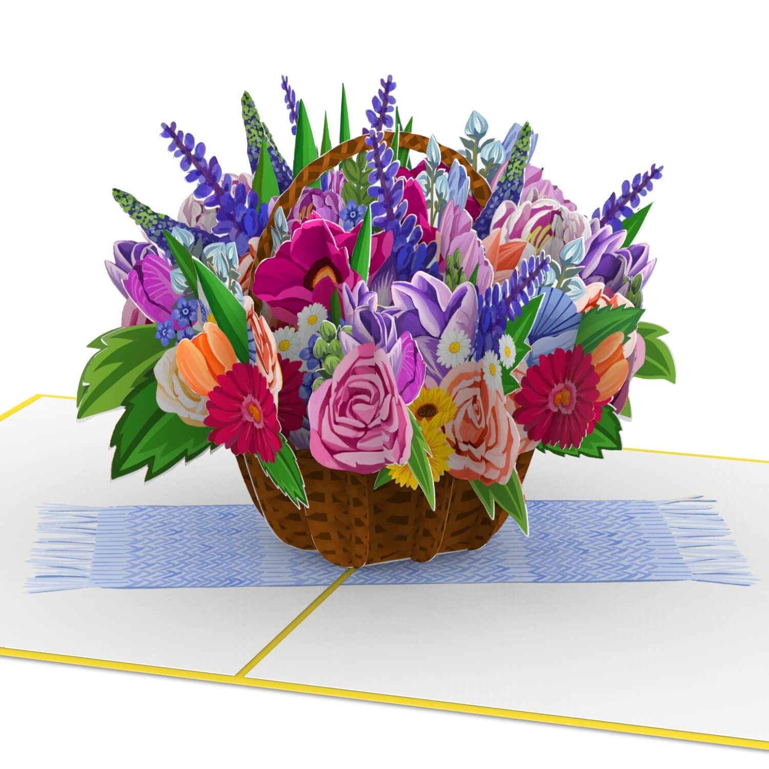 3D Pop-Up-Blumenkarte Mit Umschlag – Handgefertigte Papierkunst Für Geburtstag & Co.