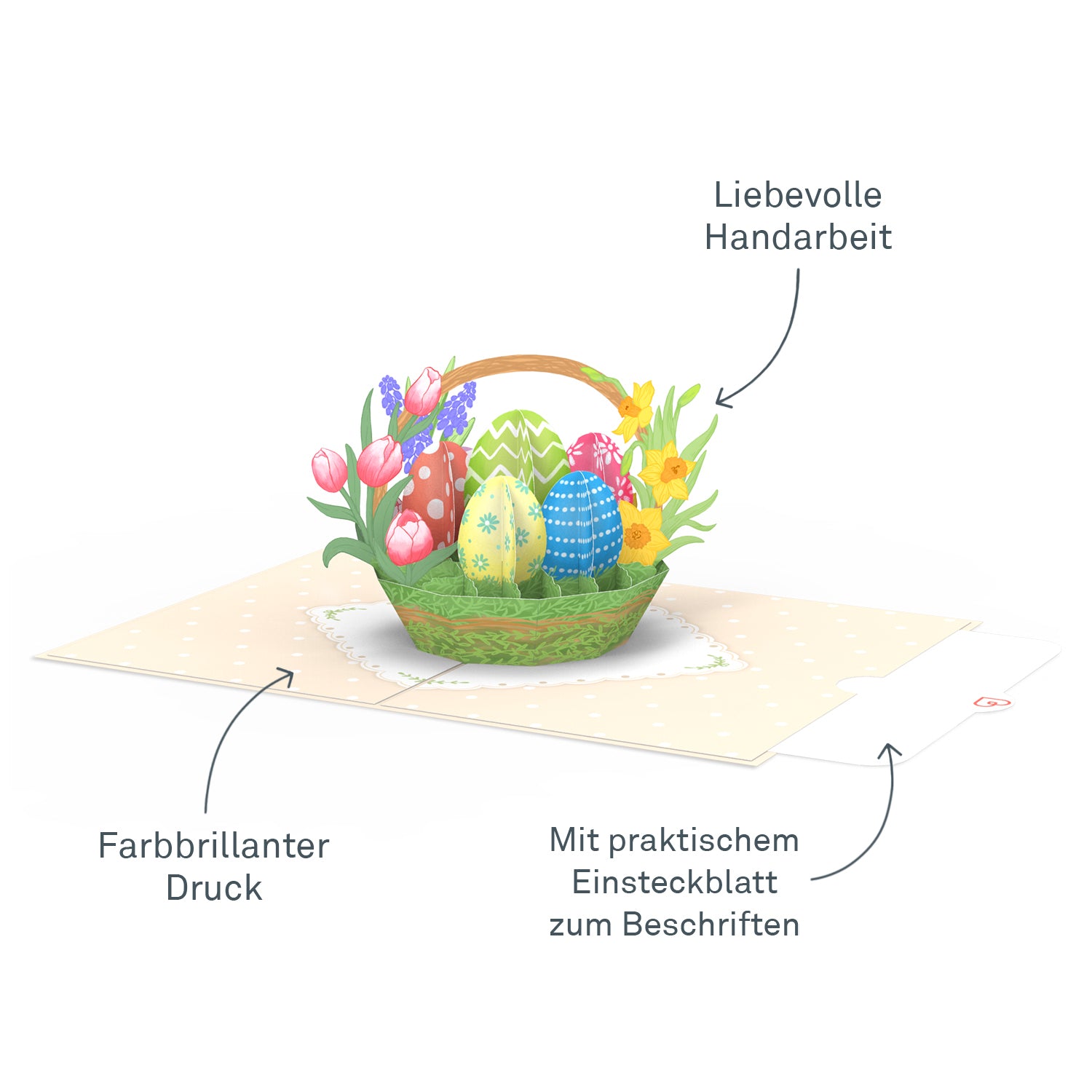 Ostereier Pop-Up Karte