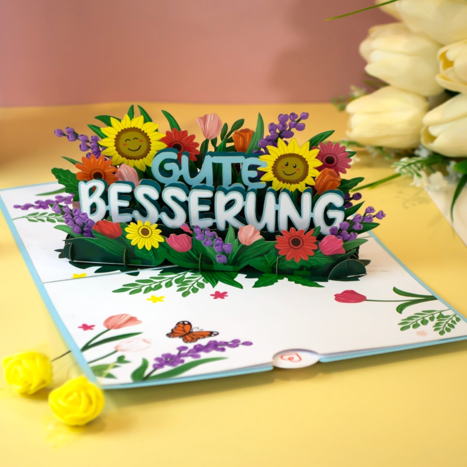 Gute Besserung Pop-Up Karte