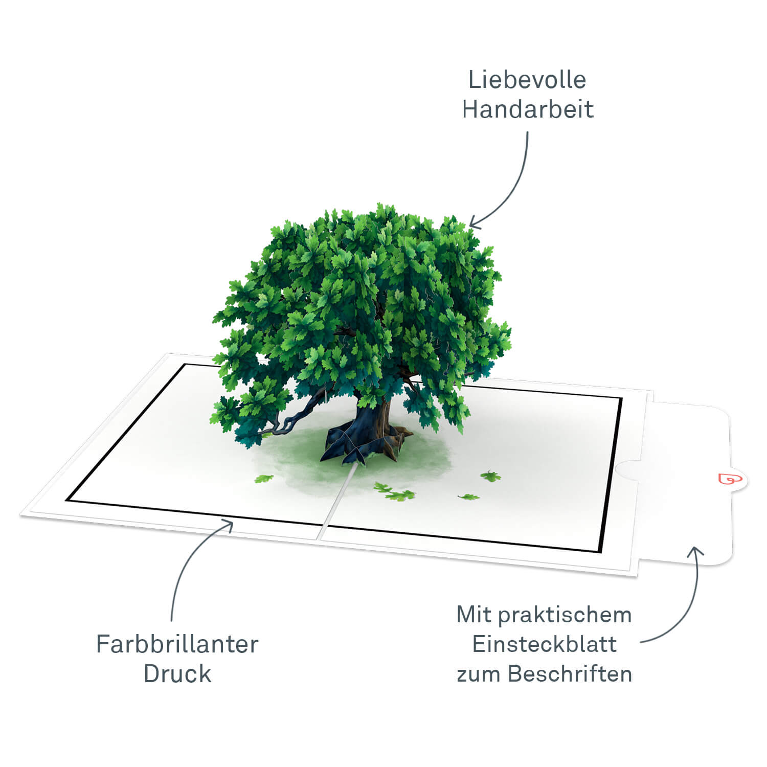 In Stiller Trauer Pop-Up Karte