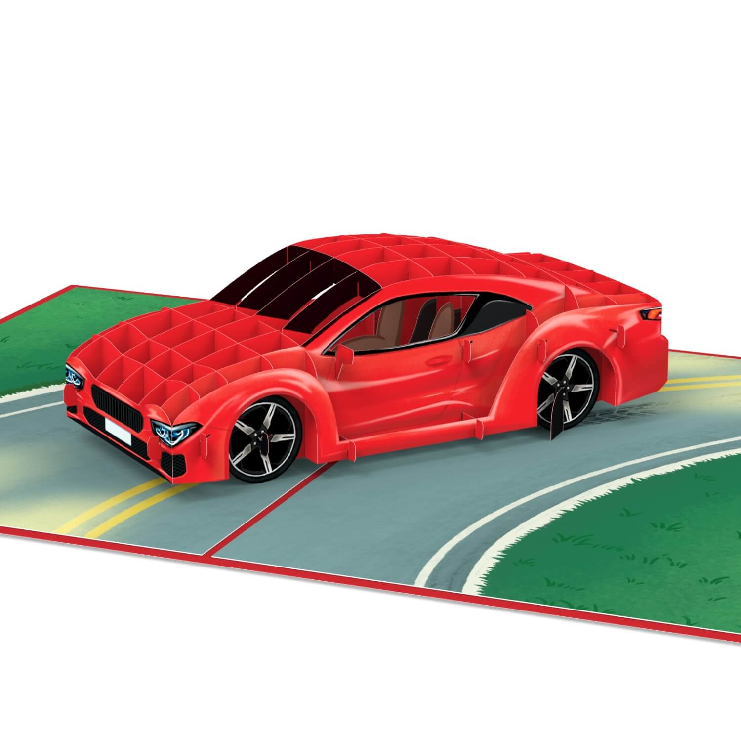 Sportwagen Pop-Up Karte