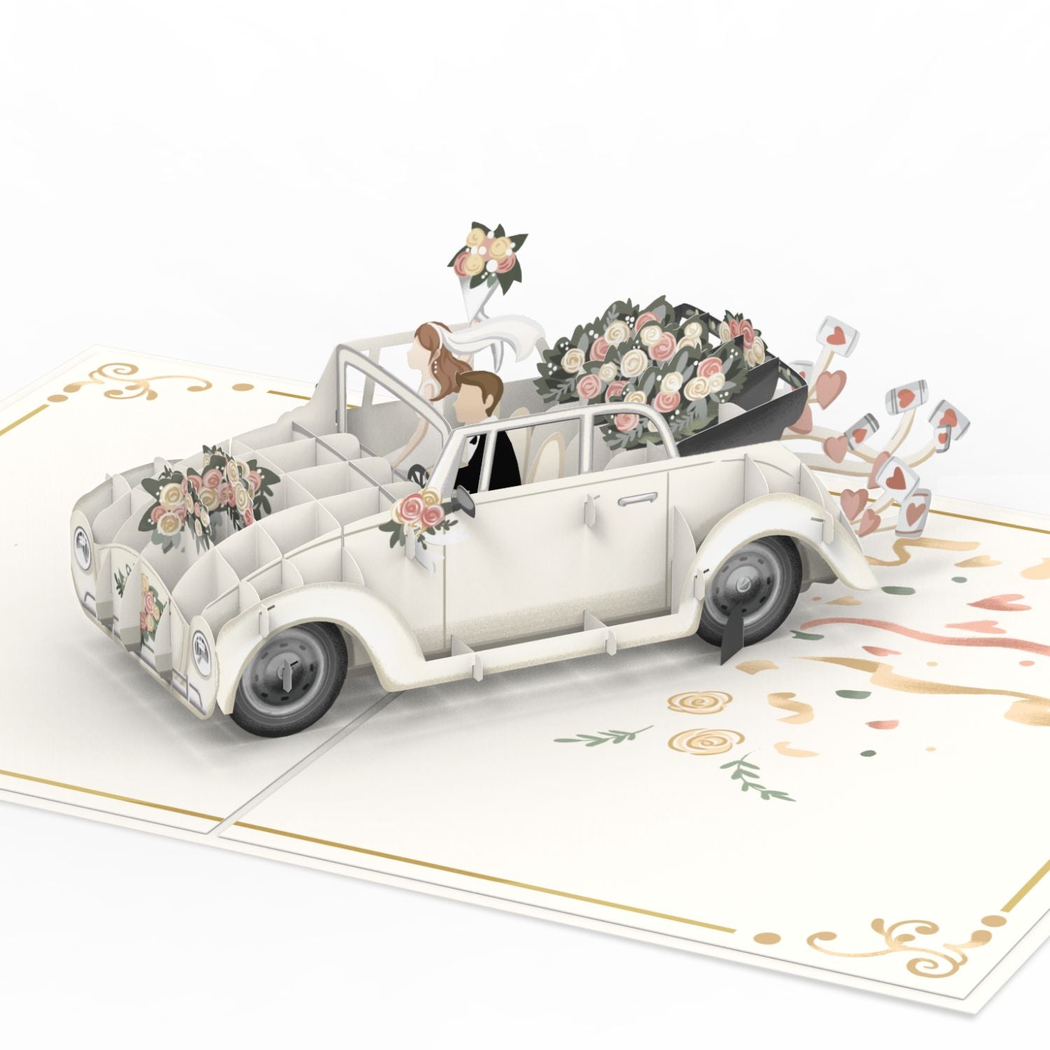 Hochzeitsauto Pop-Up Karte