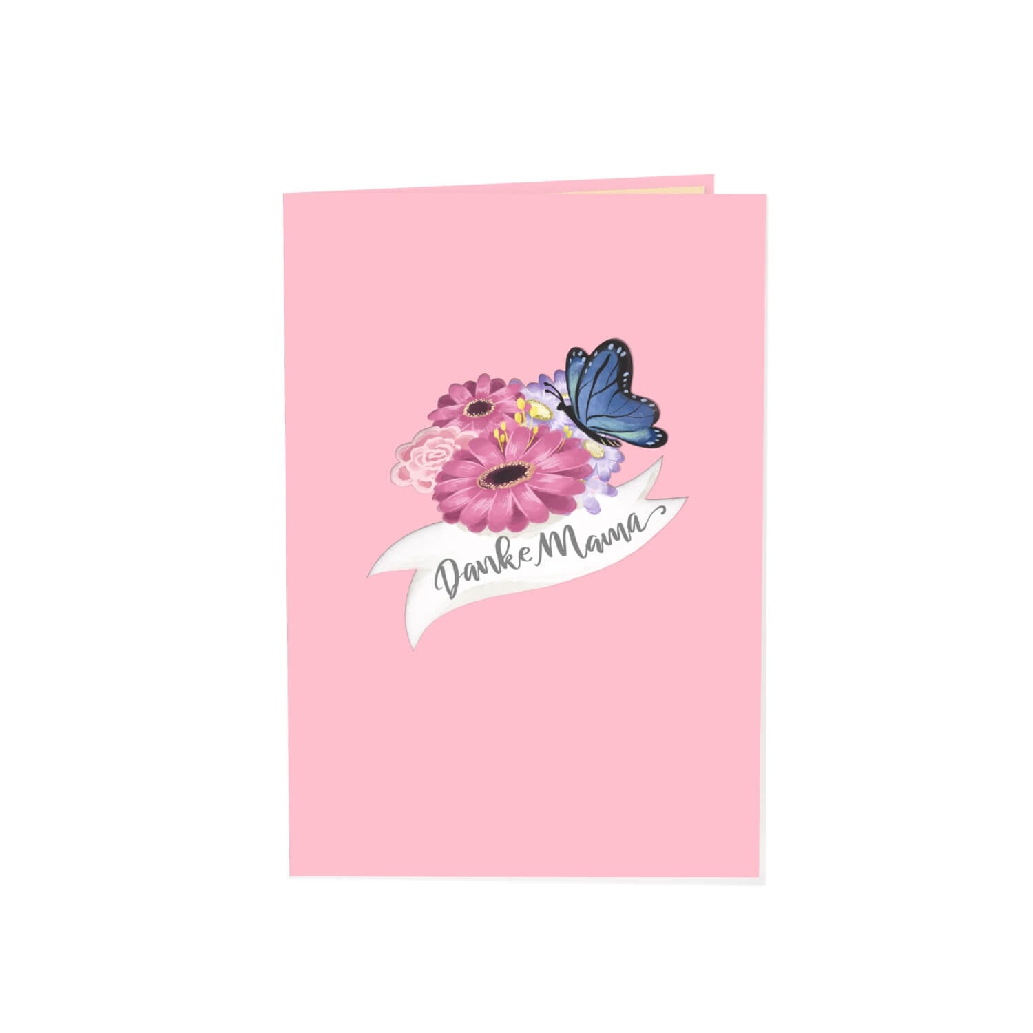 Beste Mama Blumenkorb Pop-Up Karte