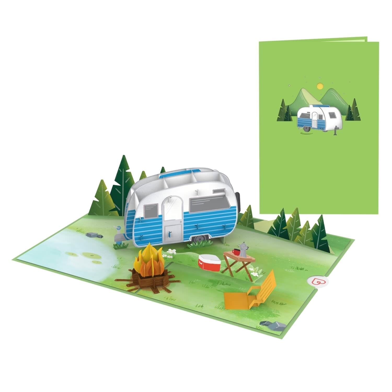 Camping Pop-Up Karte