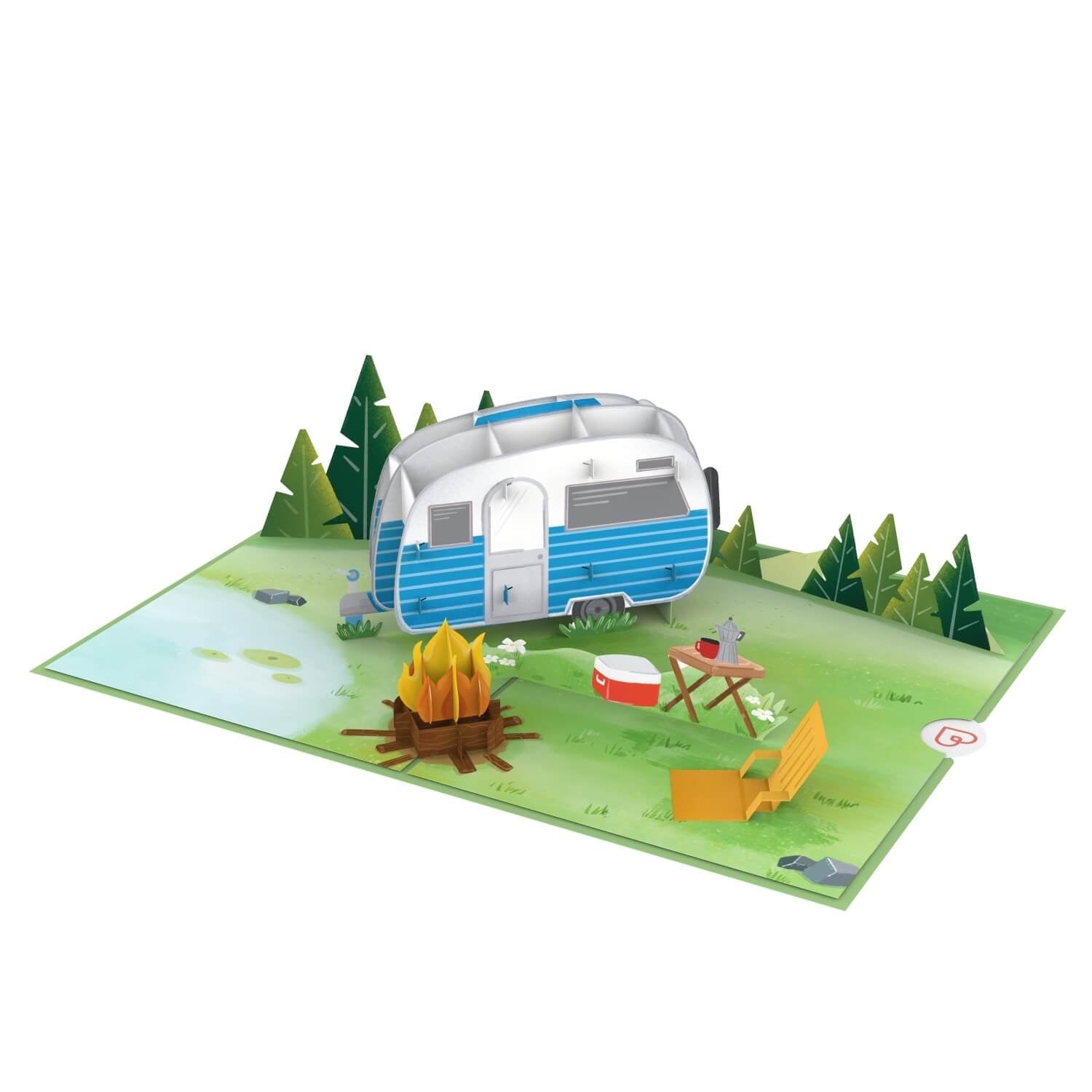 Camping Pop-Up Karte