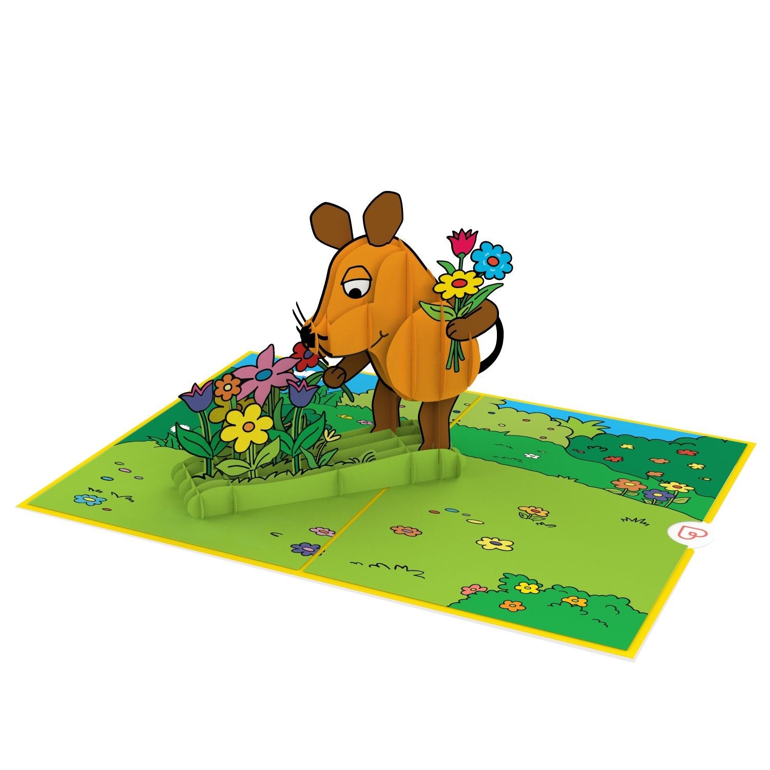 Die Maus® Blumengruß Pop-Up Karte