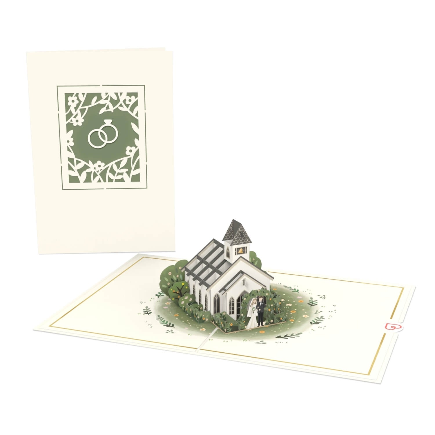 Hochzeitskapelle Pop-Up Karte