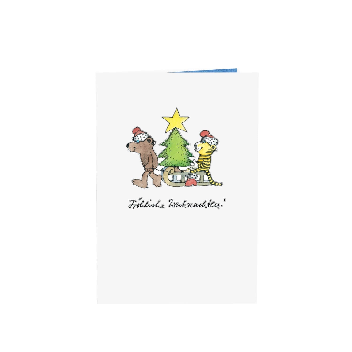 Janosch® Weihnachtsbaum Pop-Up Karte
