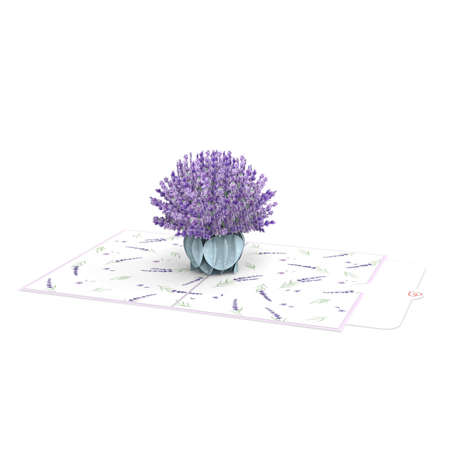Lavendel Pop-Up Karte