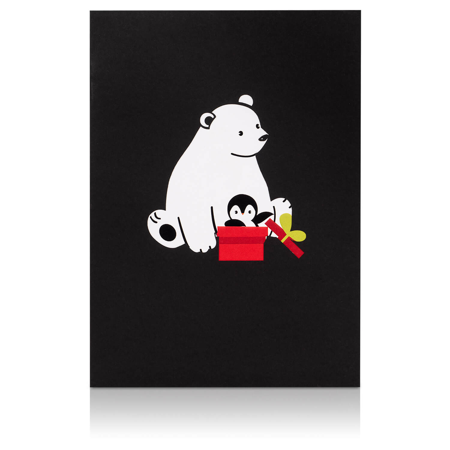Eisbär & Pinguin Pop-Up Karte