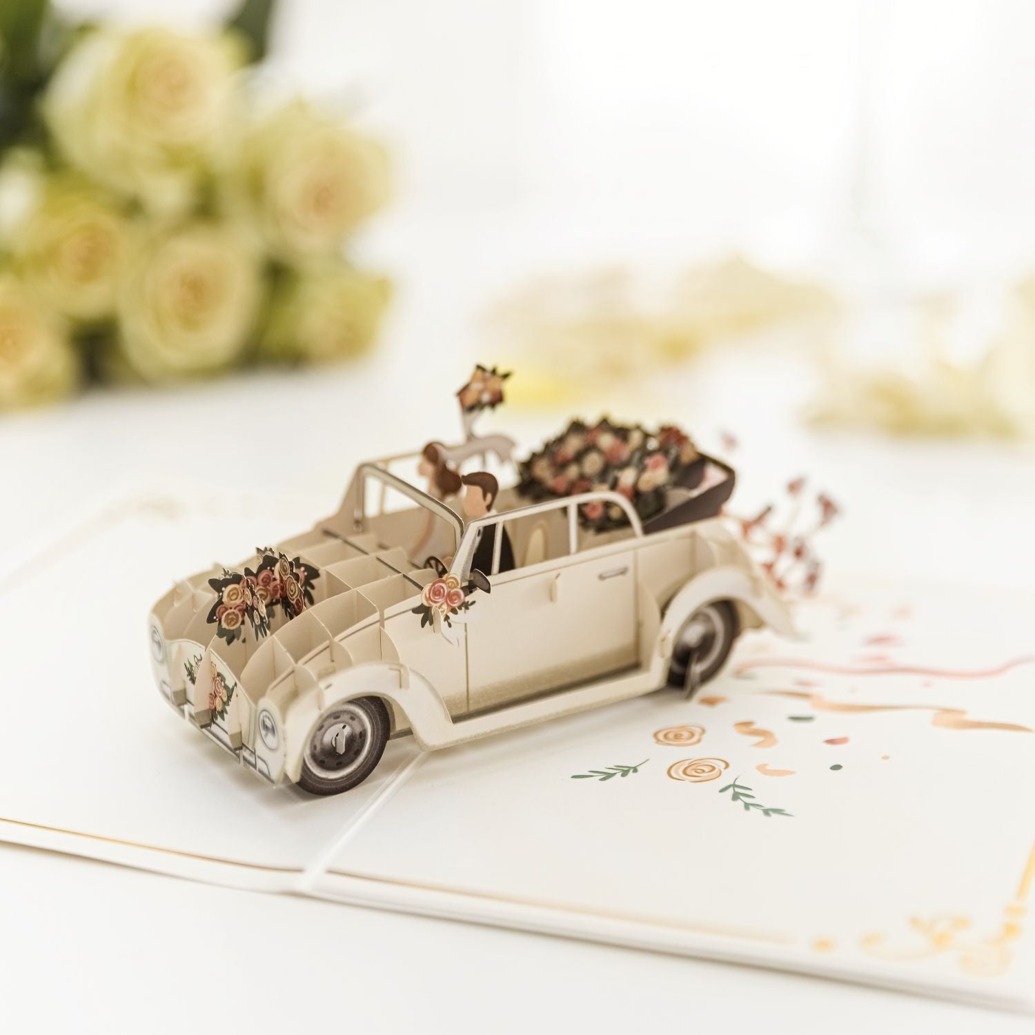 Hochzeitsauto Pop-Up Karte