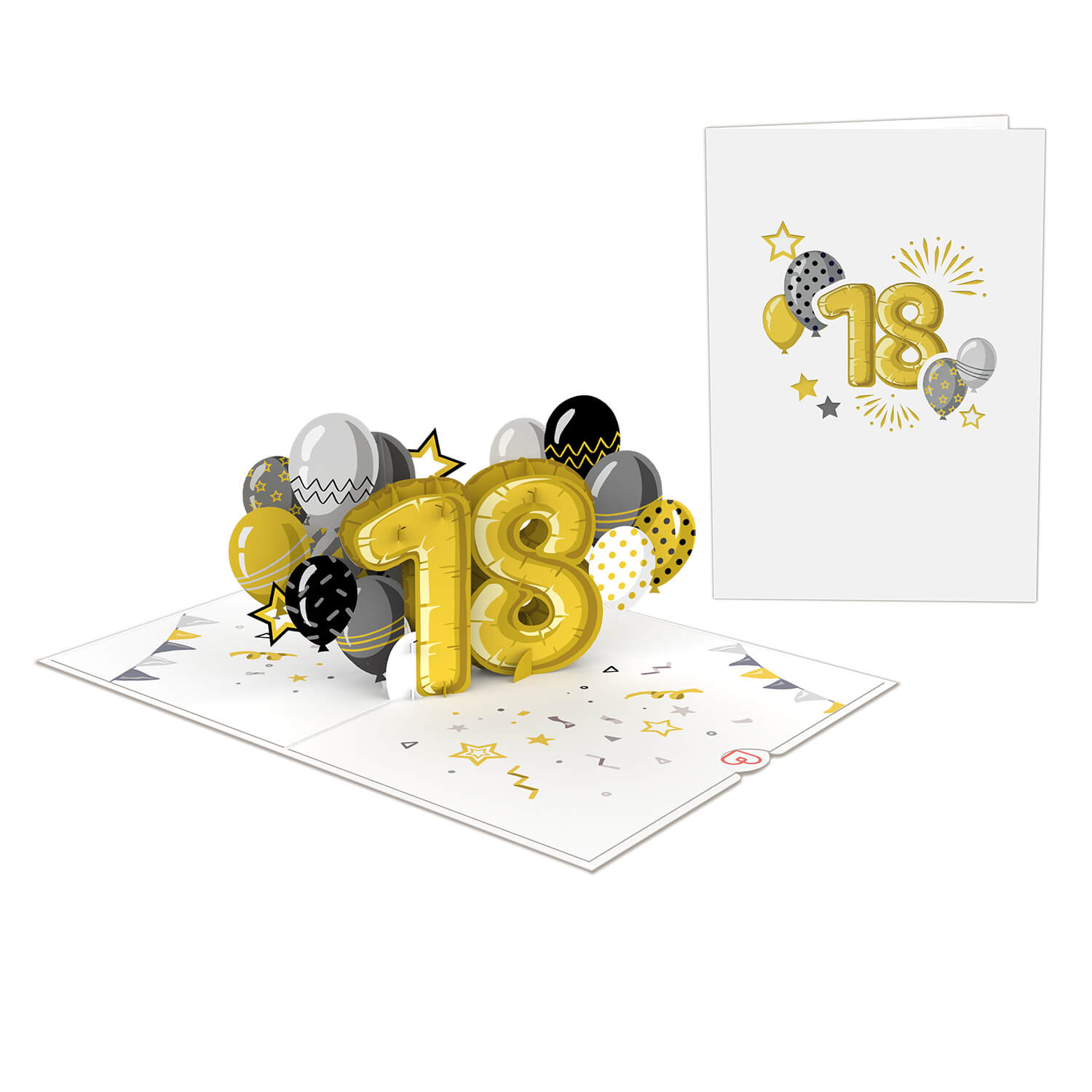 18. Geburtstag Pop-Up Karte
