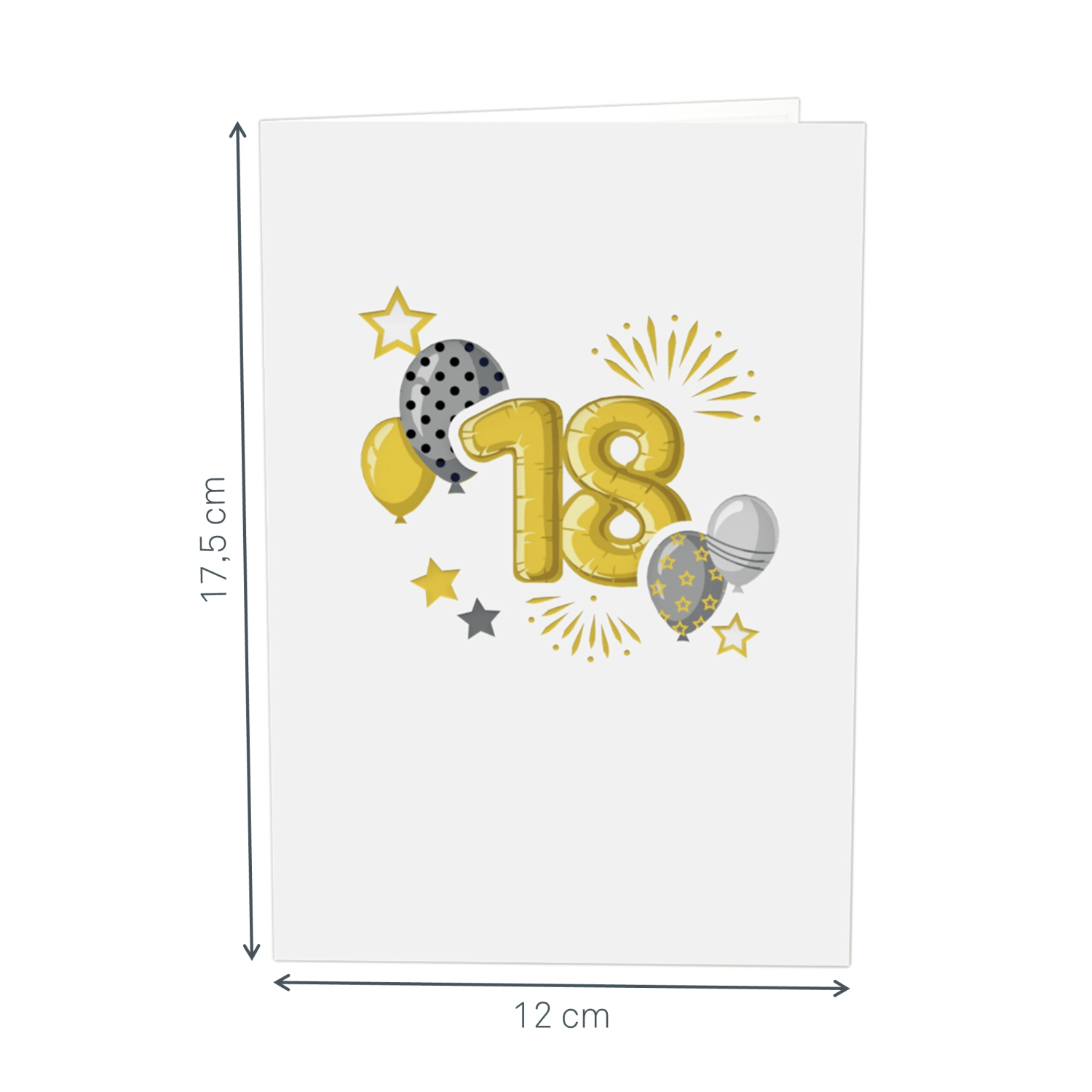 18. Geburtstag Pop-Up Karte