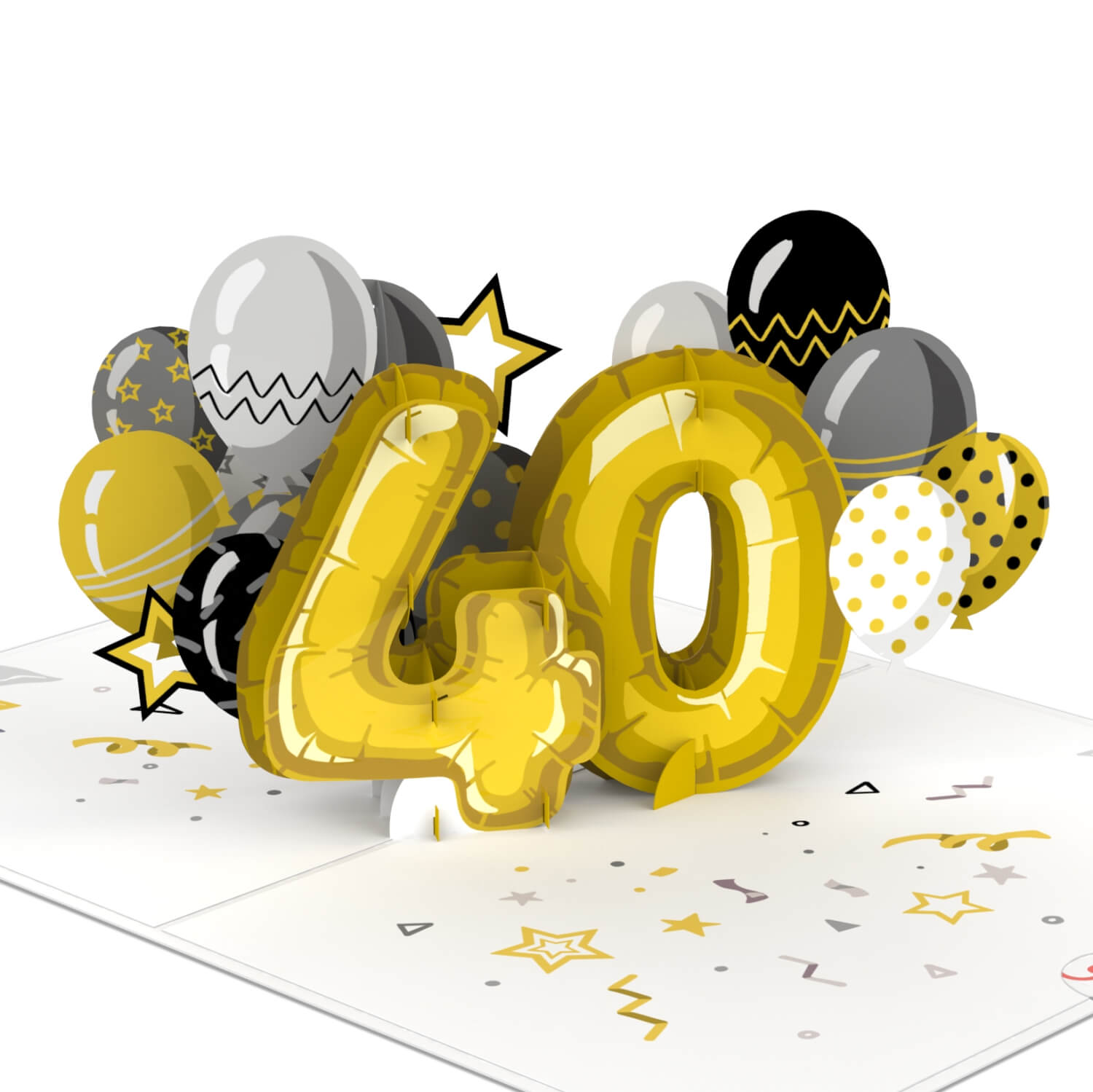 40. Geburtstag Pop-Up Karte