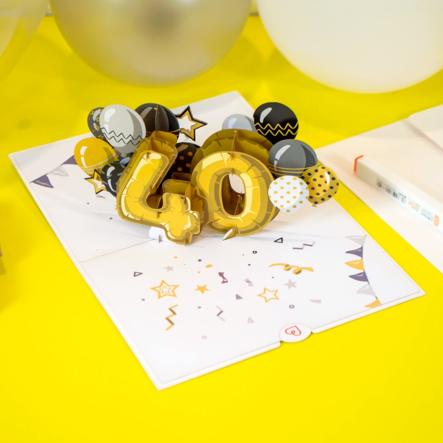 40. Geburtstag Pop-Up Karte