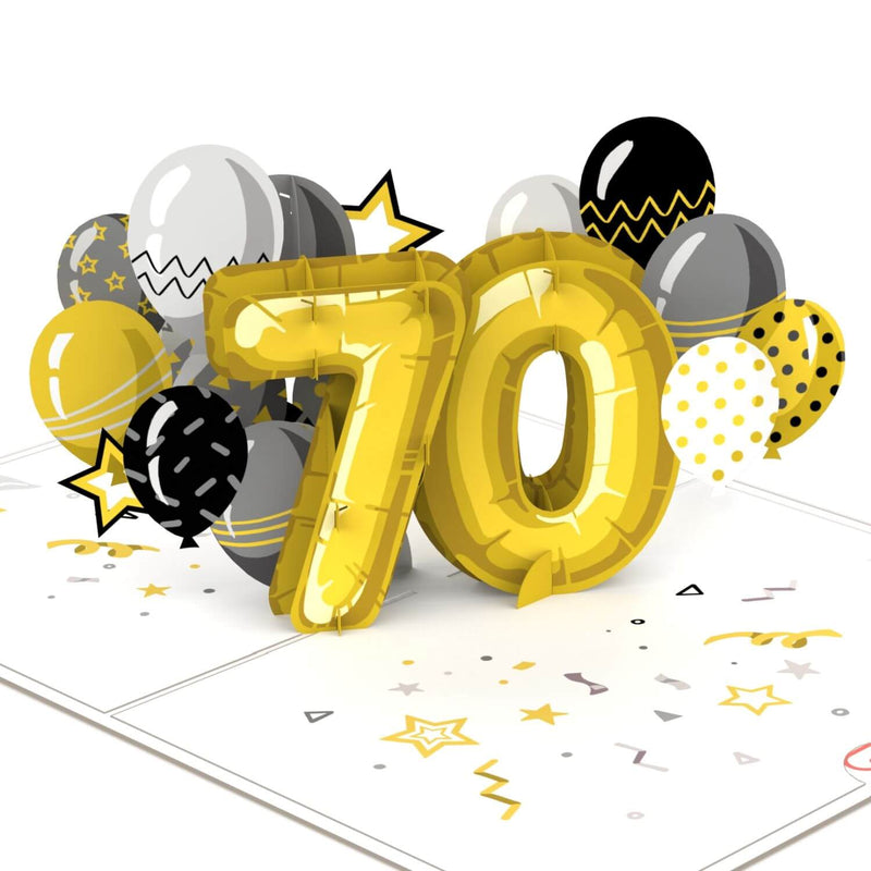 70. Geburtstag Pop-Up Karte