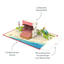 Alles Gute zum Ruhestand Strandkorb Pop-Up Karte