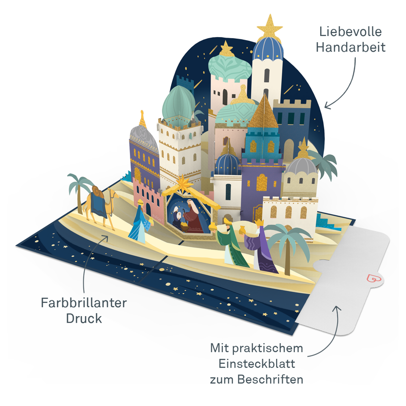 Bethlehem Pop-Up Karte