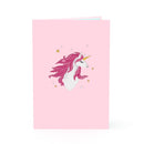 Einhorn mit Regenbogen Pop-Up Karte