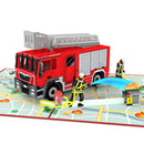 Feuerwehrauto Pop-Up Karte