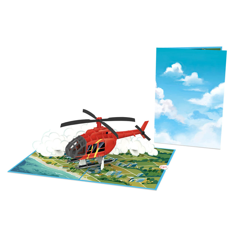 Helikopter Pop-Up Karte
