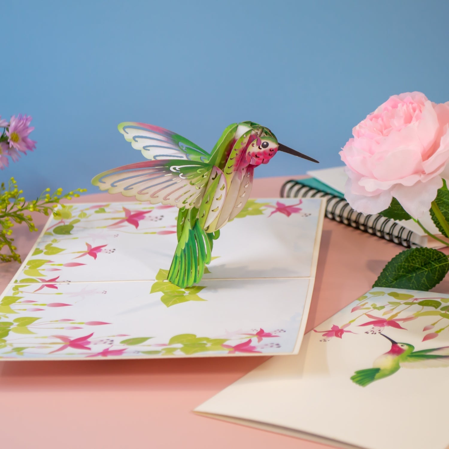 Kolibri Pop-Up Karte