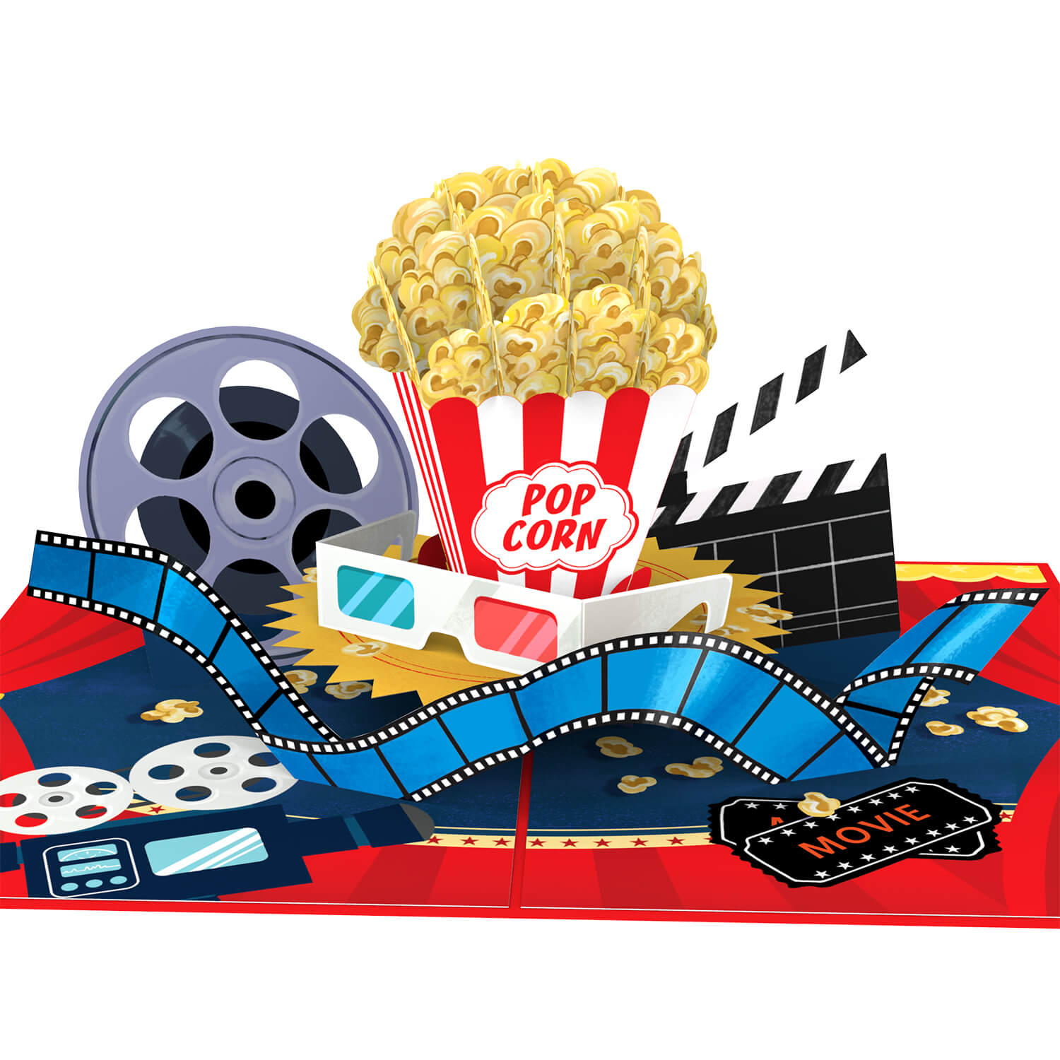 Popcorn Pop-Up Karte
