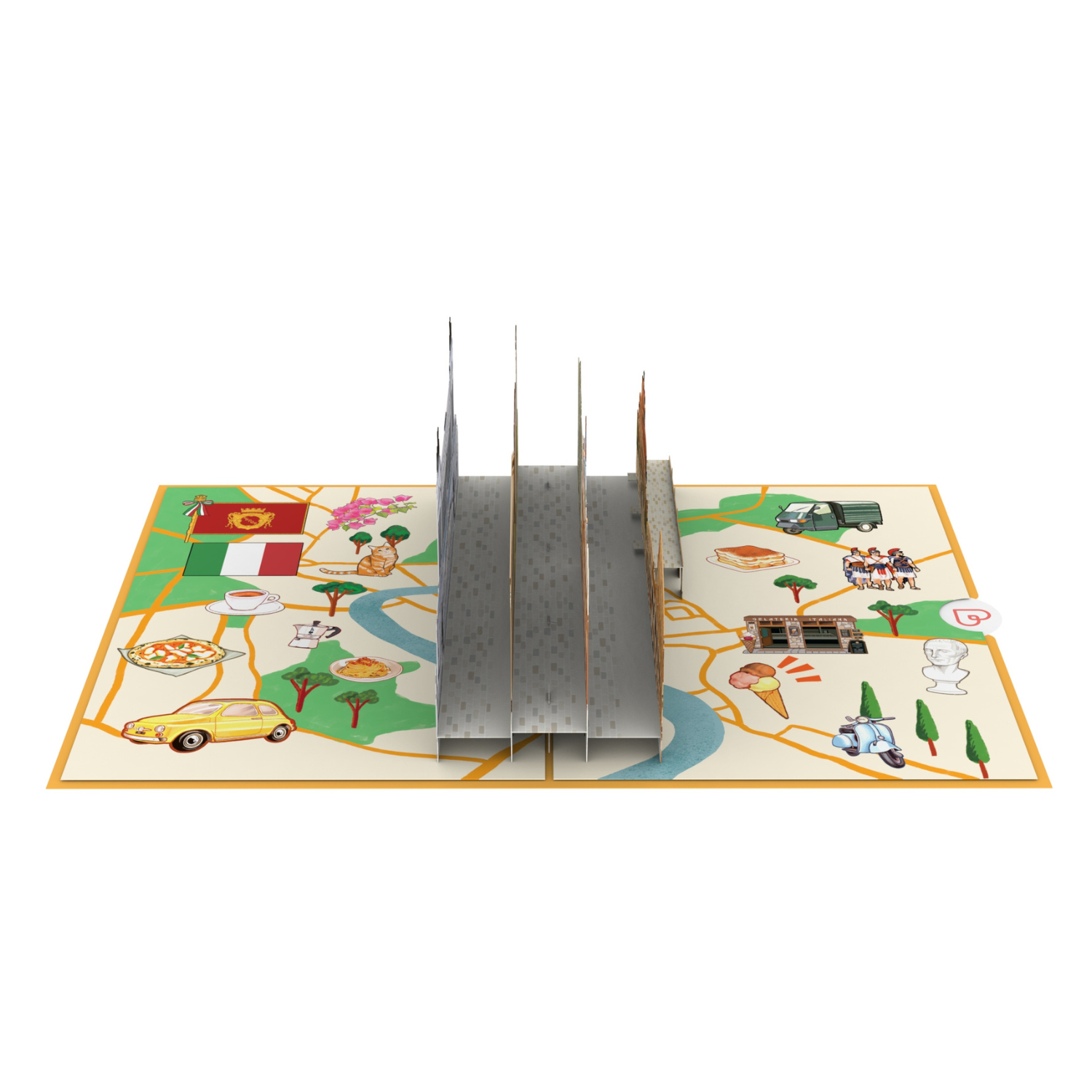 Rom Pop-Up Karte