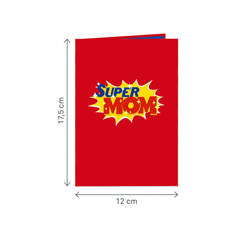 Super Mom Pop-Up Karte