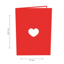 Teddybär mit Herz Pop-Up Karte