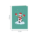 Weihnachtsfußball Pop-Up Karte