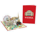 Wien Pop-Up Karte
