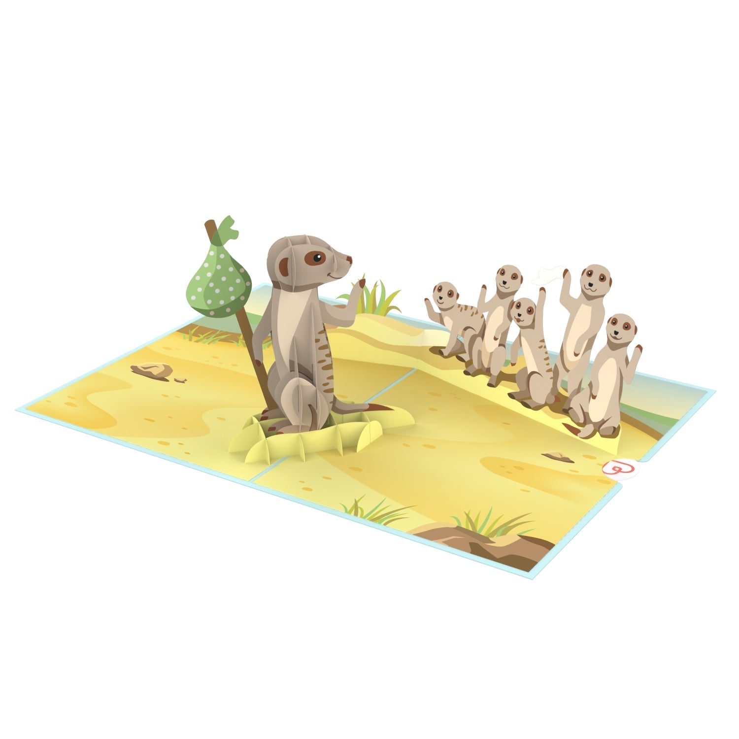 Mach's Gut Erdmännchen Pop-Up Karte