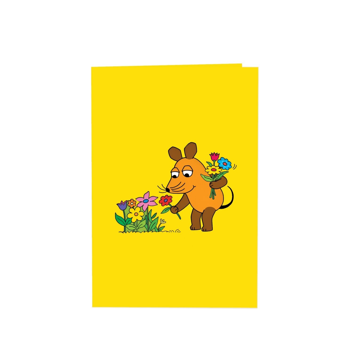 Die Maus® Blumengruß Pop-Up Karte