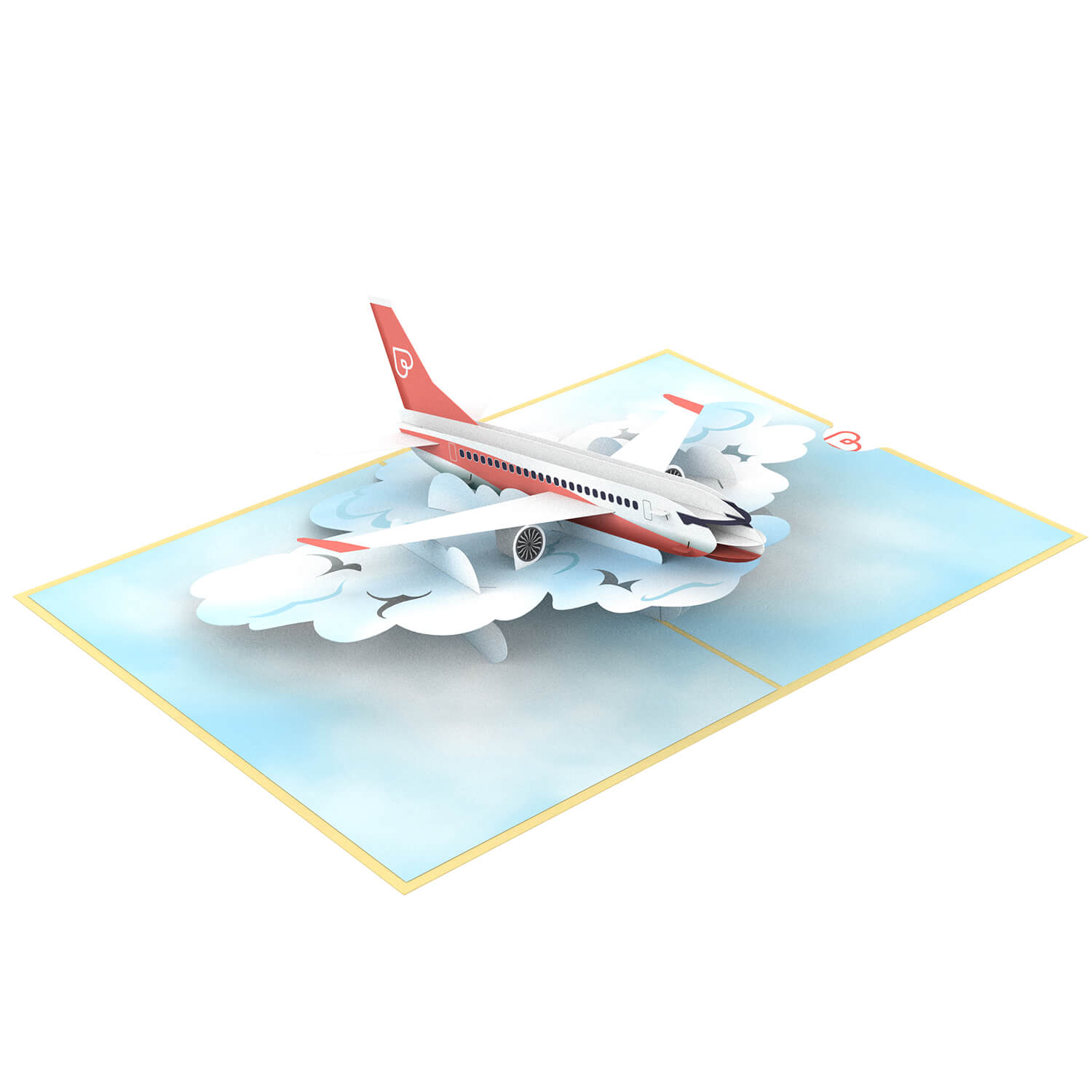 Flugzeug Pop-Up Karte