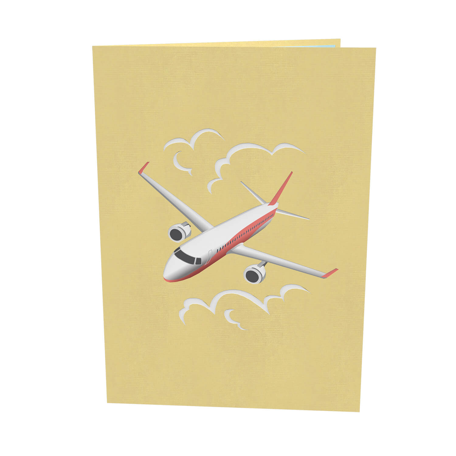 Flugzeug Pop-Up Karte