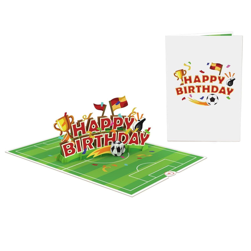 Happy Birthday Fußball Pop-Up Karte