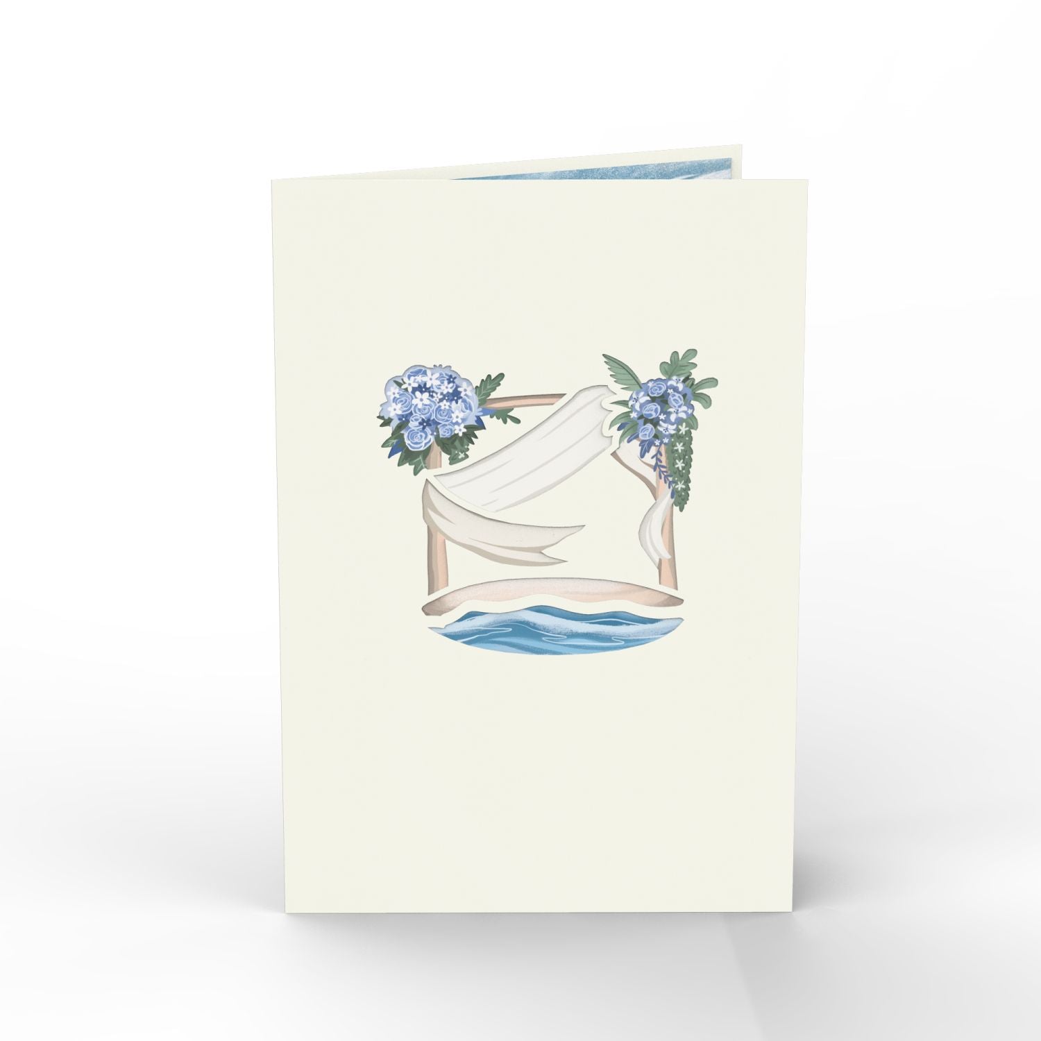 Hochzeit am Strand Pop-Up Karte