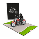 Motorrad Pop-Up Karte