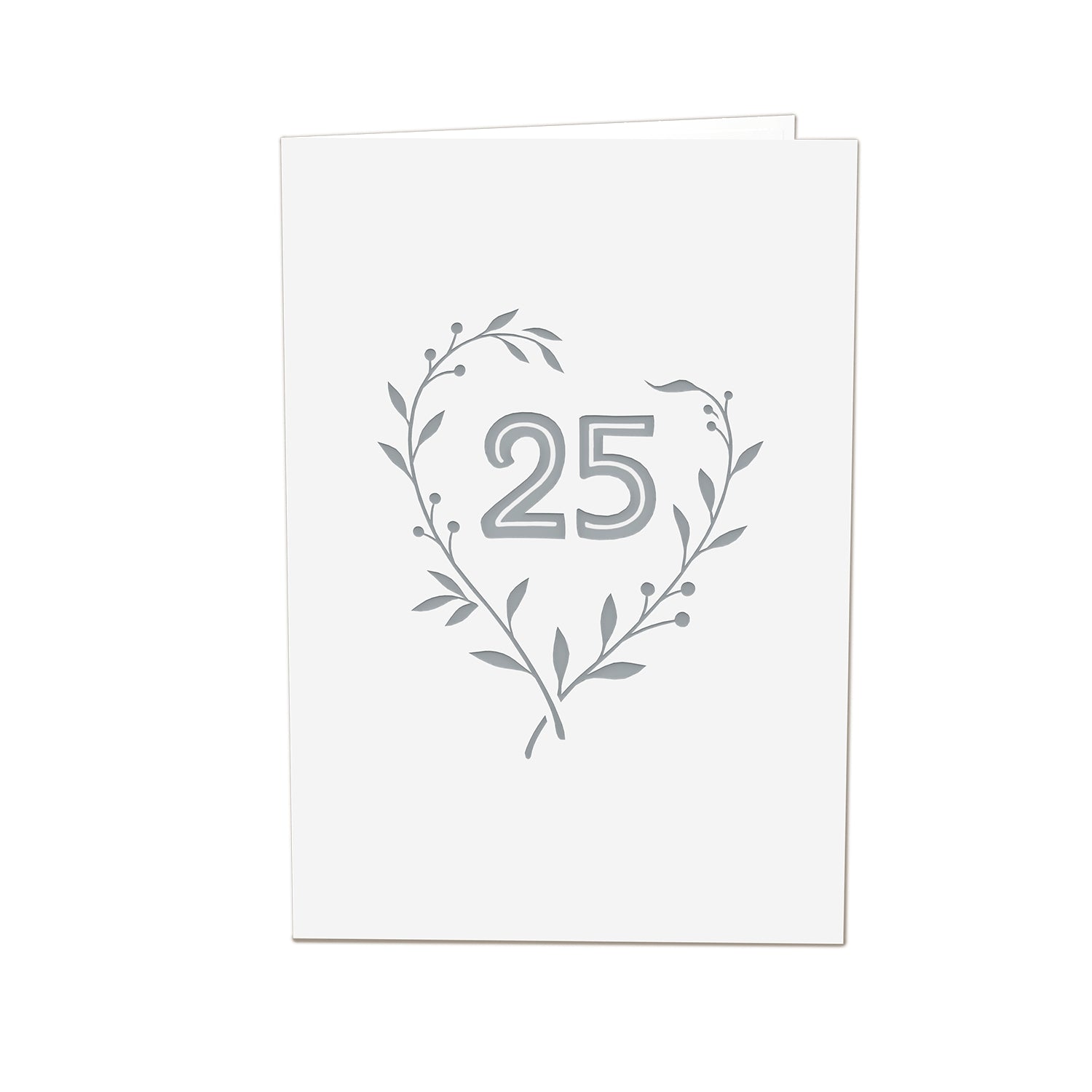 Silberhochzeit Pop-Up Karte