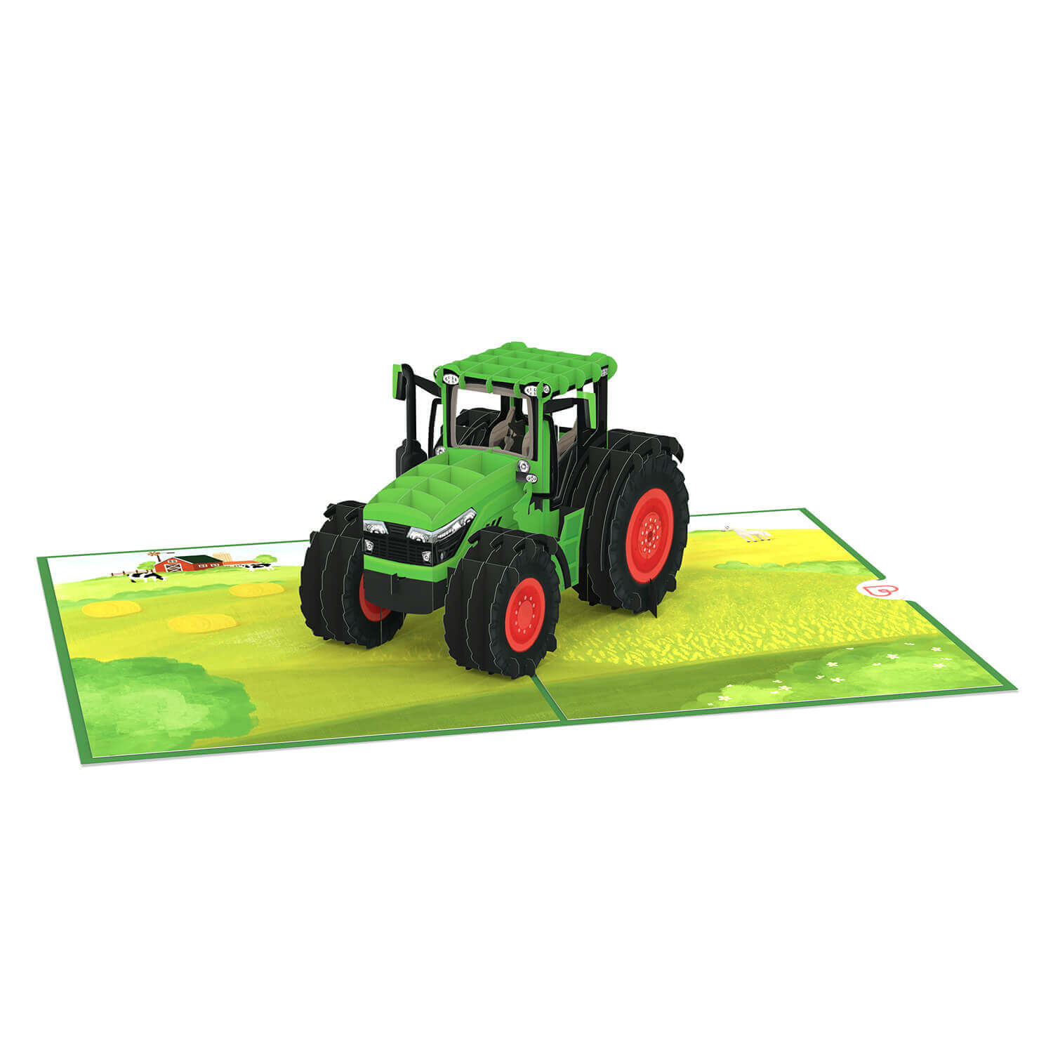 Traktor Pop-Up Karte