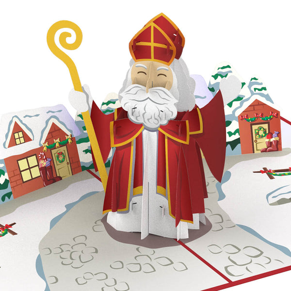 Nikolaus Pop-Up Karte