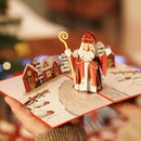 Nikolaus Pop-Up Karte