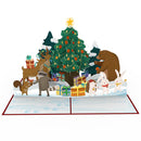 Weihnachten im Wald Pop-Up Karte