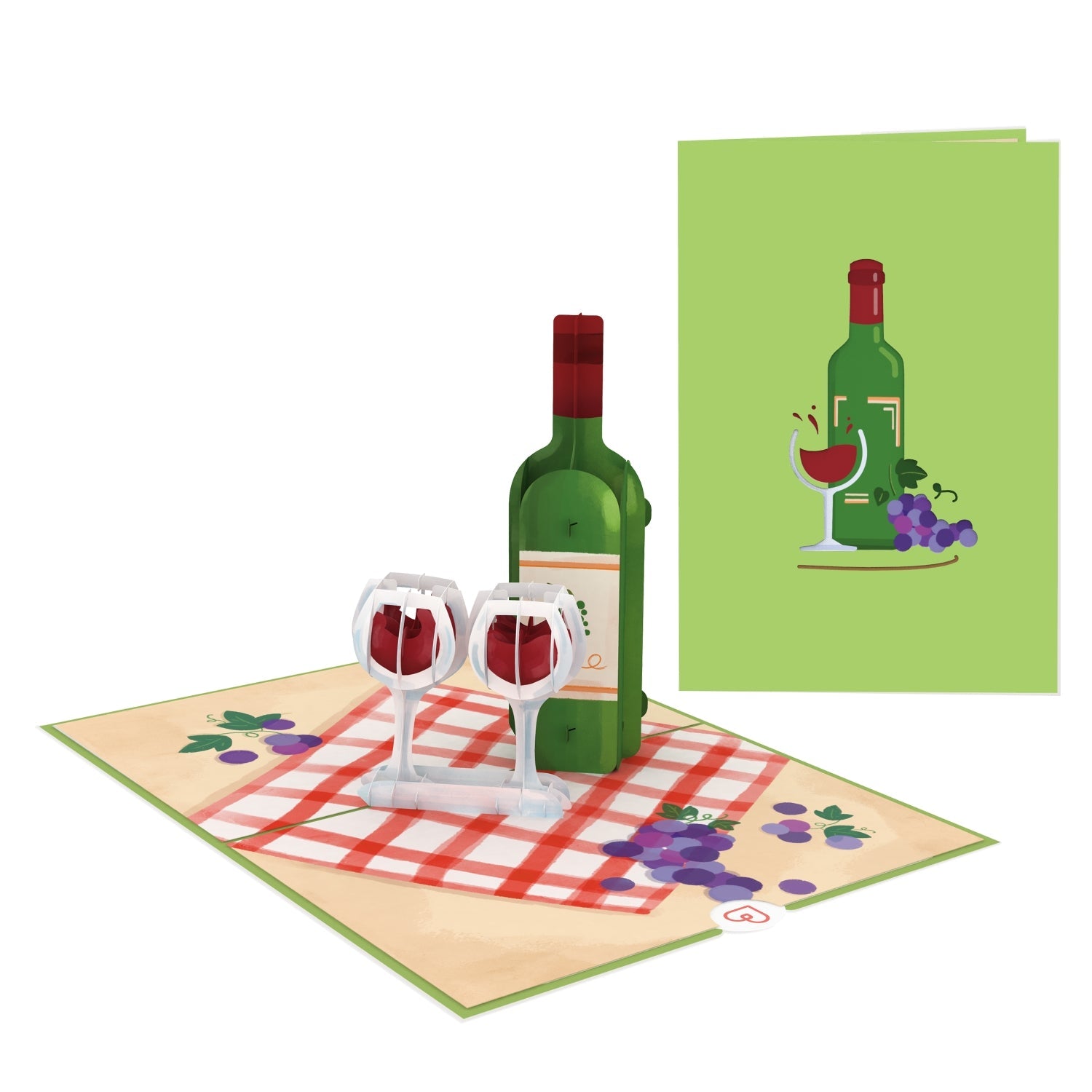 Wein Pop-Up Karte