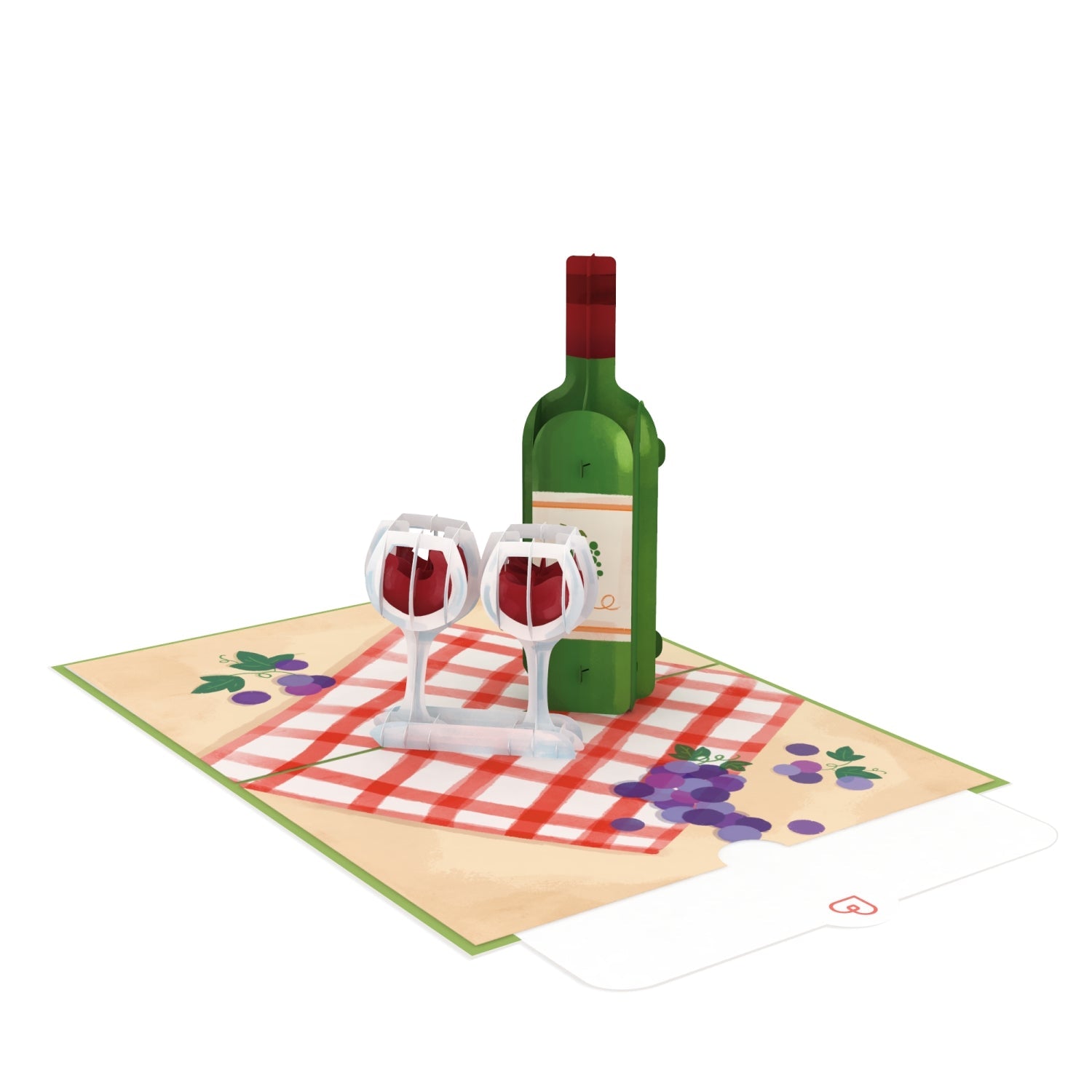Wein Pop-Up Karte